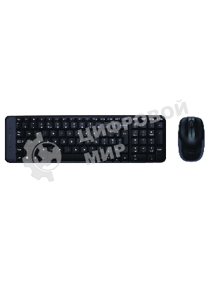 Комплект клавиатура+мышь Logitech MK220 беспроводной, USB, 1000 DPI, чёрный