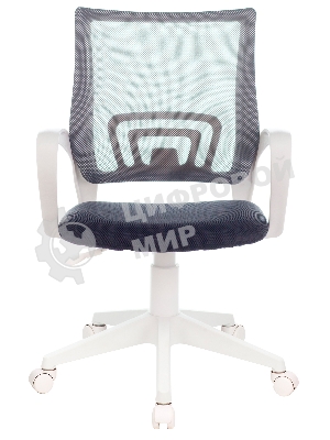 Кресло Бюрократ CH-W695NLT TW-04 TW-12 темно-серый, сетка/ткань, 120 кг, механизм качания