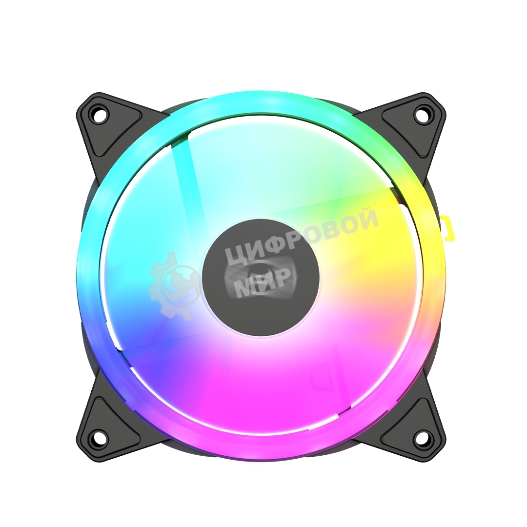 Вентилятор для корпуса PCCooler F3 T120 ARGb черный, 120 мм, 1800 об/мин, 21.6 дБ, 4 pin