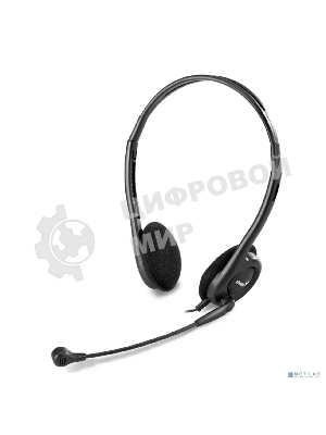 Гарнитура Genius HS-200C чёрный, проводная, 2 x mini jack 3.5 мм, подвижный микрофон