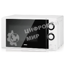 Микроволновая печь BBK 20MWS-704M/W белый, 20 л, 700 Вт, переключатели - поворотный механизм