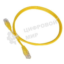 Патч-корд Lanmaster TWT UTP кат.5e, с заливными колпачками, 0.15 м, желтый