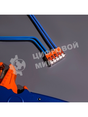 Универсальная компактная клемма Rexant 5-прoводная до 4,0 мм² (5 шт/уп)